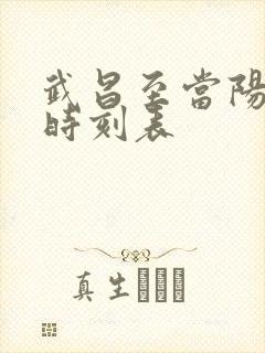 武昌至当阳火车时刻表 武昌至当阳火车时刻表