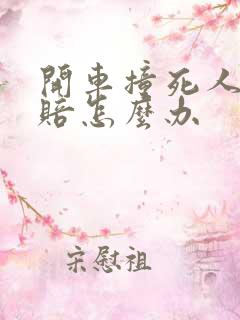 开车撞死人没钱赔怎么办