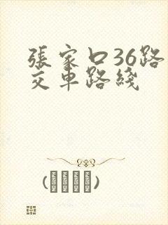 张家口36路公交车路线
