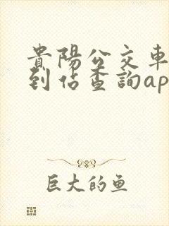 贵阳公交车实时到站查询app