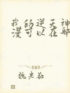 我的逆天神器动漫可以在哪里看