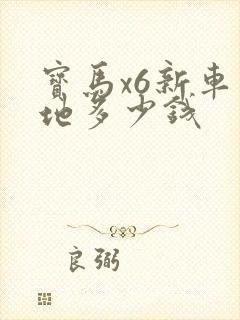 宝马x6新车落地多少钱