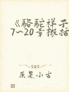 《骆驼祥子》17~20章概括