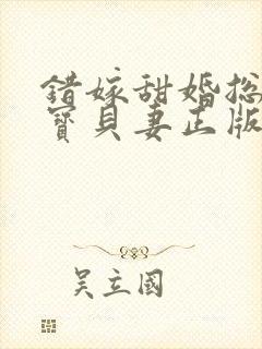 错嫁甜婚总裁的宝贝妻正版小说在哪看
