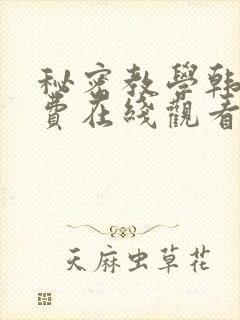 秘密教学韩漫免费在线观看