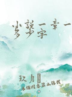 小说一章一般写多少字