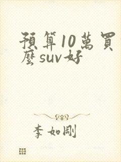 预算10万买什么suv好