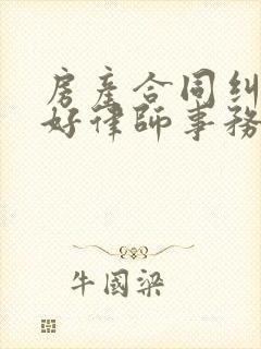 房产合同纠纷案好律师事务所选择 房产合同纠纷案好律师事务所选择