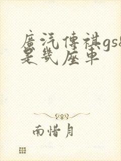 广汽传祺gs8是几座车