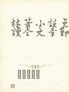 林萧小说免费阅读全文章节