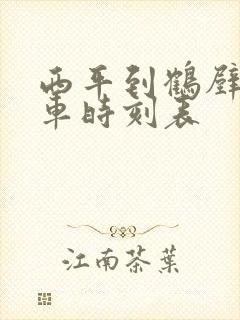 西平到鹤壁的火车时刻表