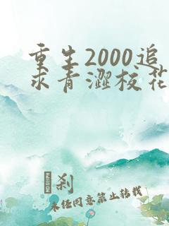重生2000追求青涩校花同桌开始小说第十五章