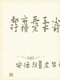 都市兵王小说排行榜完本前十名完结