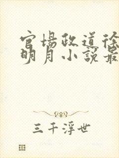 官场政道徐浪秋明月小说最新章节免费阅读