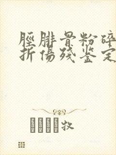 胫腓骨粉碎性骨折伤残鉴定能评几级