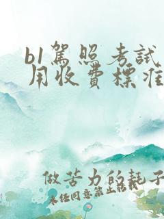 b1驾照考试费用收费标准 b1驾照考试费用收费标准