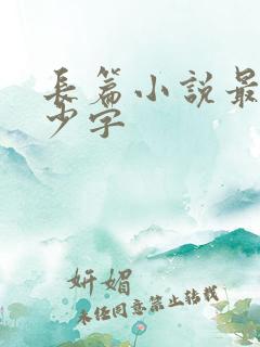 长篇小说最低多少字