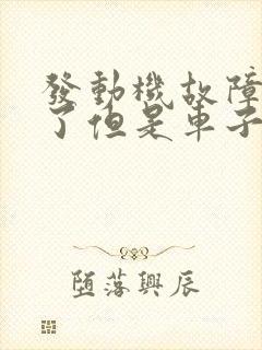 发动机故障灯亮了但是车子很正常