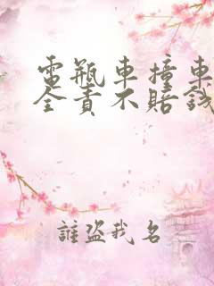 电瓶车撞车对方全责不赔钱怎么办