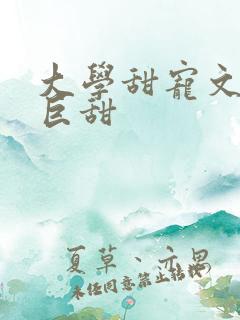 大学甜宠文推荐巨甜