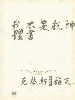 我不是戏神3实体书