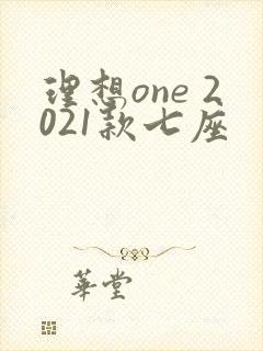 理想one 2021款七座