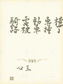 骑电动车横过马路被车撞了 定责