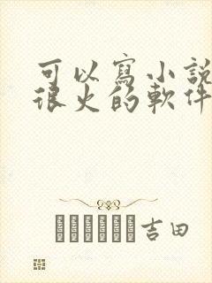 可以写小说并且很火的软件