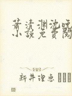 萧清渊沈晚棠的小说免费阅读