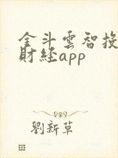 金斗云智投汇正财经app