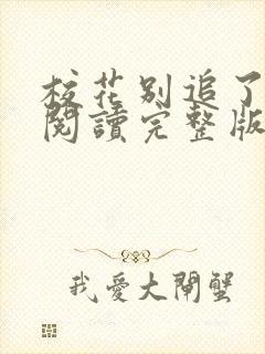 校花别追了在线阅读完整版
