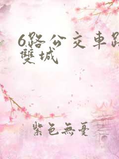 6路公交车路线双城
