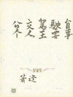 公交驾驶员先进个人主要事迹