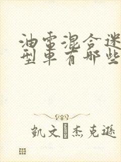 油电混合迷你小型车有哪些?