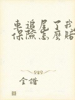 车追尾了我全责保险怎么赔