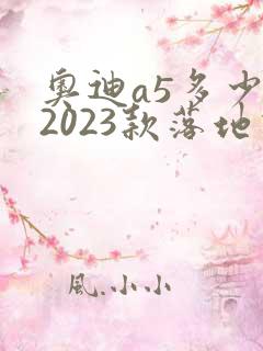 奥迪a5多少钱2023款落地价