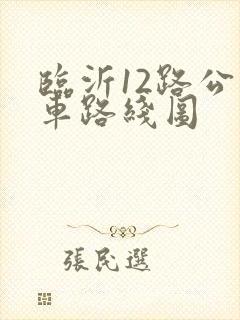 临沂12路公交车路线图 临沂12路公交车路线图