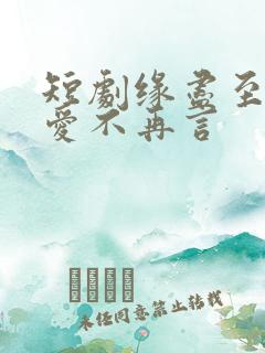 短剧缘尽至此,爱不再言