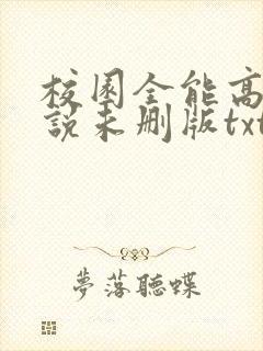 校园全能高手小说未删版txt