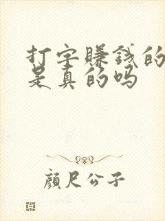 打字赚钱的软件是真的吗