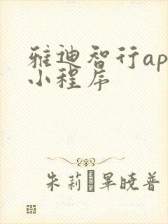 雅迪智行app小程序