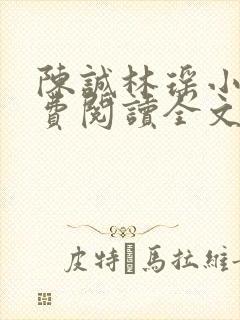 陈诚林瑶小说免费阅读全文最新章节
