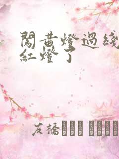 闯黄灯过线了变红灯了