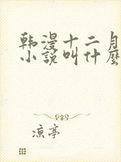 韩漫十二月原著小说叫什么