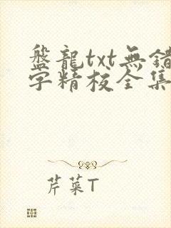 盘龙txt无错字精校全集下载