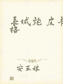 长城炮 皮卡价格
