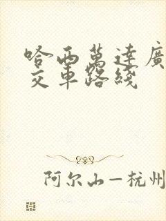 哈西万达广场公交车路线