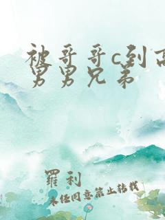 被哥哥c到高潮男男兄弟