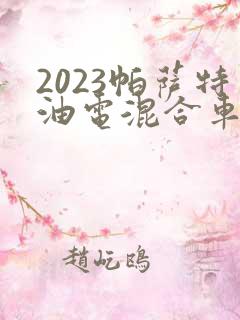 2023帕萨特油电混合车报价