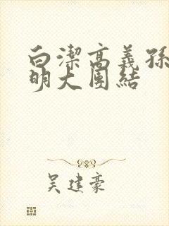 白洁高义孙倩李明大团结